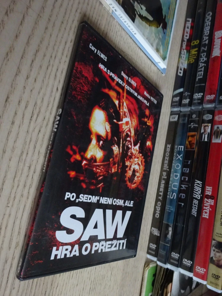 SAW, HRA O PŘEŽITÍ, C. ELWES, D. GLOVER, DVD FILM