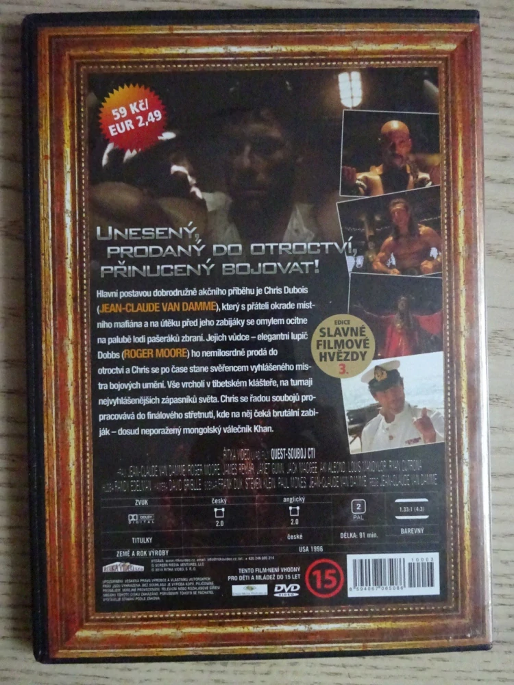 SLAVNÉ FILMOVÉ HVĚZDY, J.-C. VAN DAMME, DVD FILM
