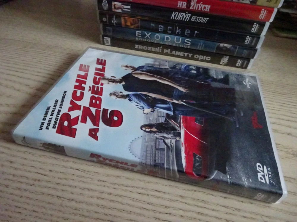 RYCHLE A ZBĚSILE 6, V. DIESEL, P. WALKER, DVD FILM