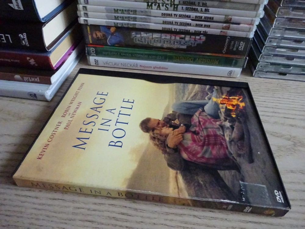 MESSAGE IN A BOTTLE, DVD FILM, K. COSTNER, P. NEWMAN, POUZE S ČESKÝMI TITULKY