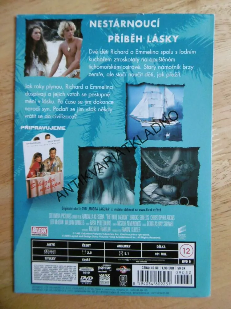 MODRÁ LAGUNA, DVD FILM