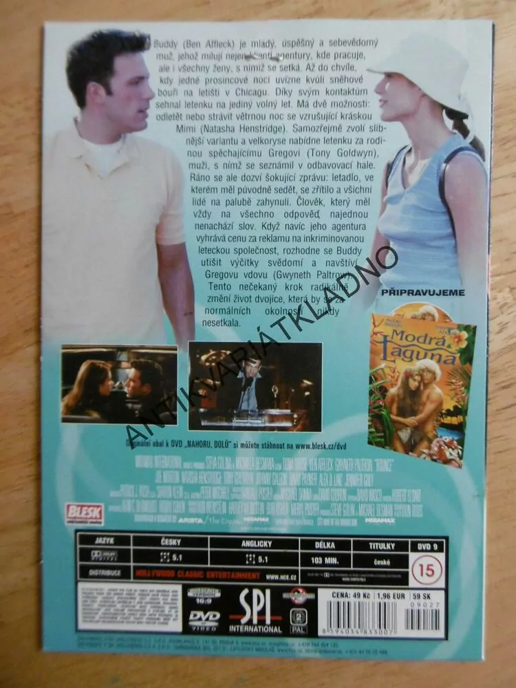 NAHORU DOLŮ, DVD FILM