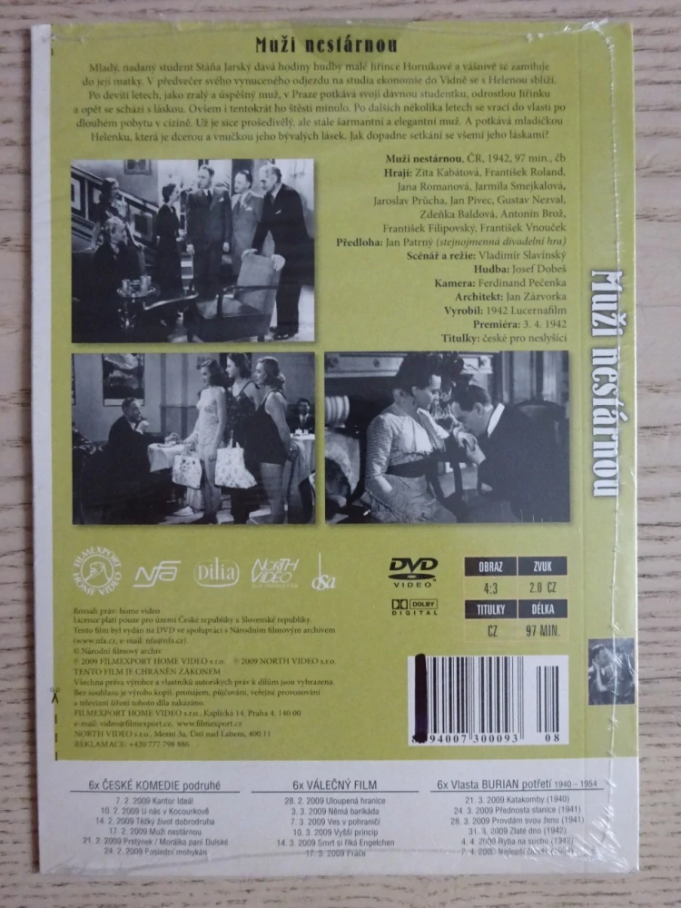 MUŽI NESTÁRNOU, Z. KABÁTOVÁ, J. PRŮCHA, DVD FILM ČR