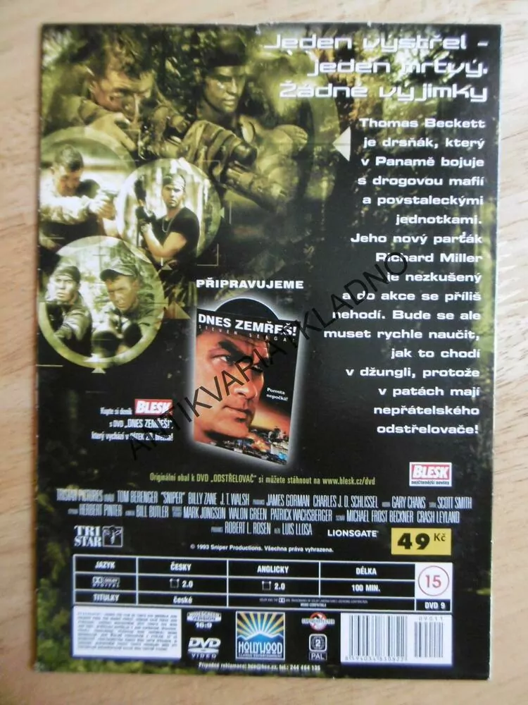 ODSTŘELOVAČ, DVD FILM