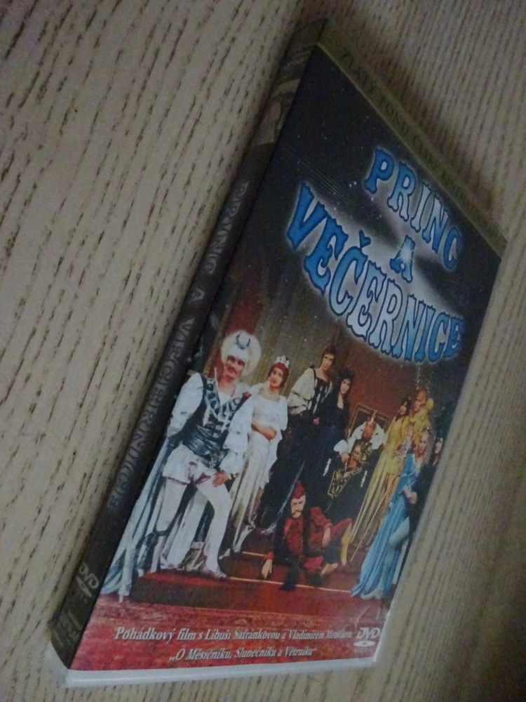 PRINC A VEČERNICE, L. ŠAFRÁNKOVÁ, V. MENŠÍK, DVD FILM POHÁDKA