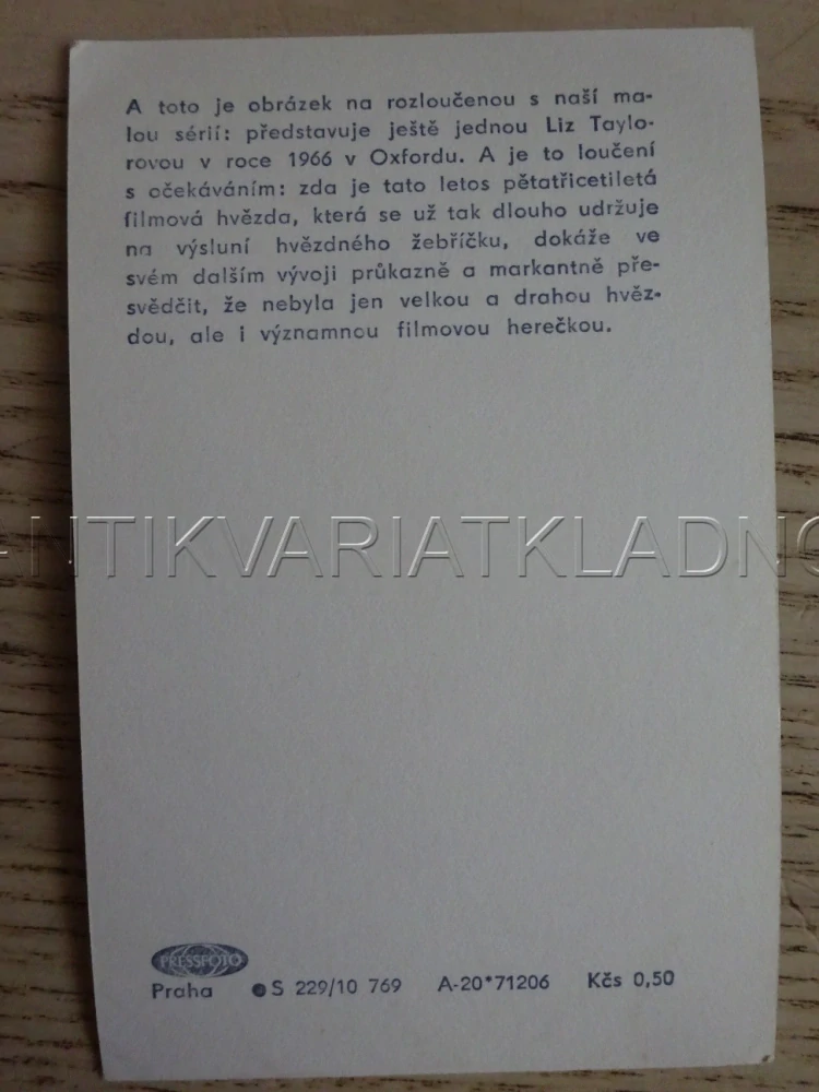 TAYLOR ELIZABETH, FILMOVÁ KARTIČKA