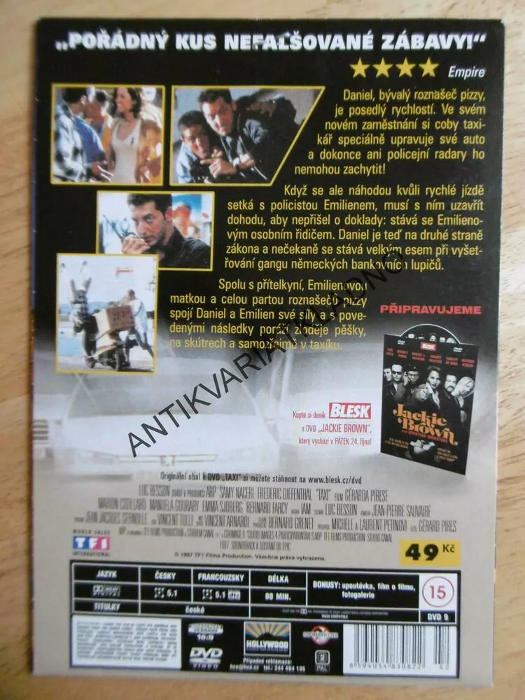 TAXI, LUC BESSON, DVD FILM