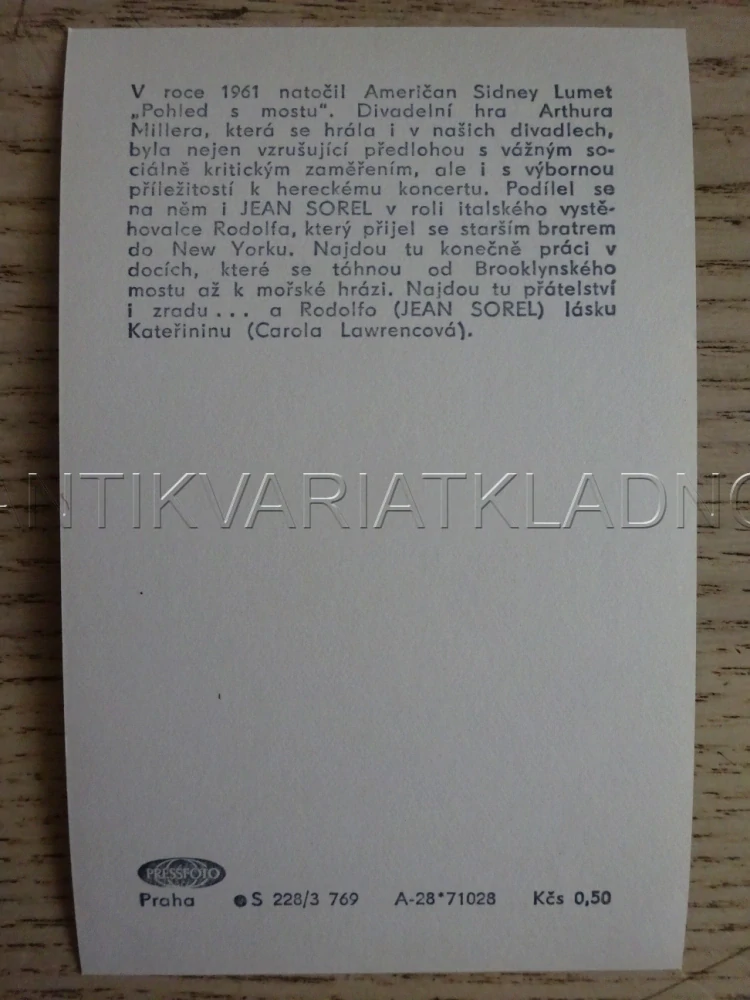 SOREL JEAN, FILMOVÁ KARTIČKA