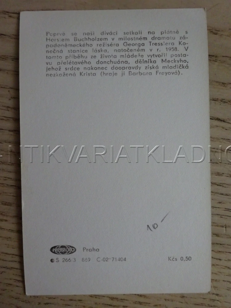 BUCHHOLZ HORST, FILMOVÁ KARTIČKA