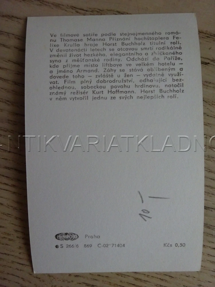 BUCHHOLZ HORST, FILMOVÁ KARTIČKA