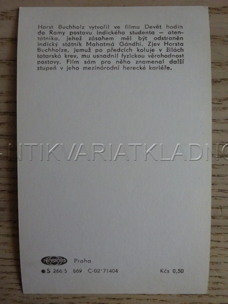 BUCHHOLZ HORST, FILMOVÁ KARTIČKA