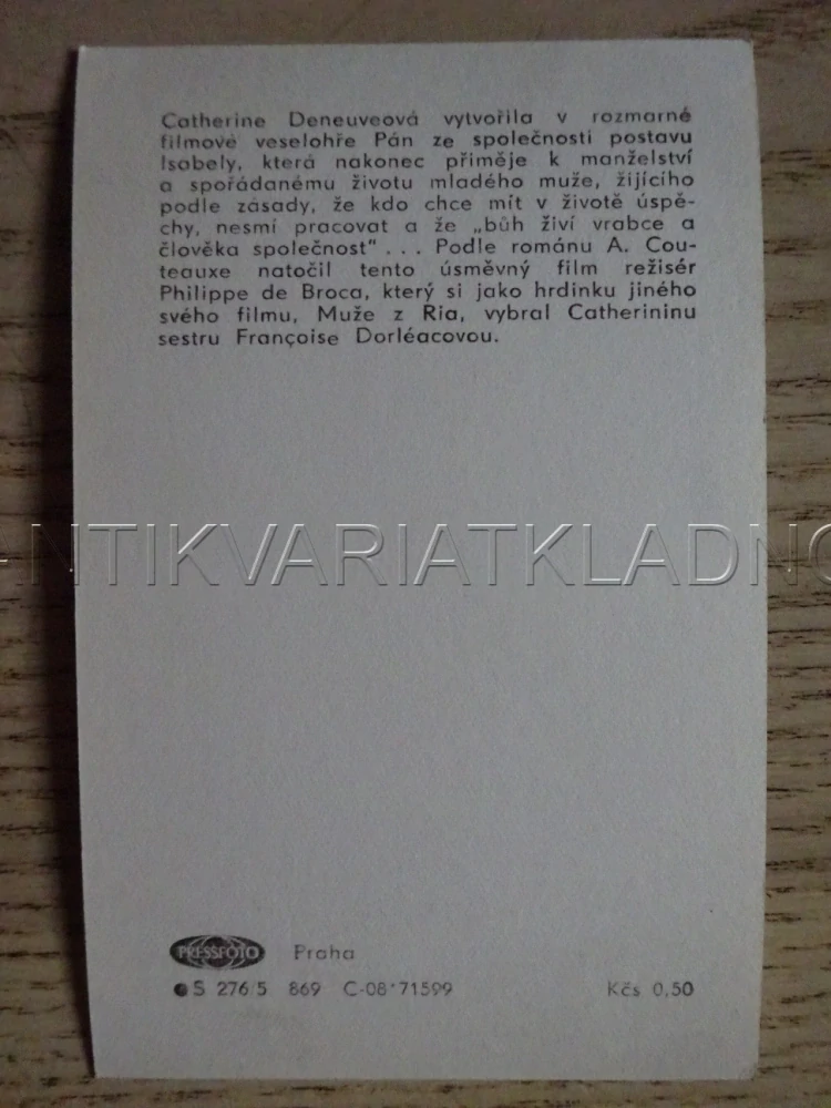 DENEUVE CATHERINE, FILMOVÁ KARTIČKA