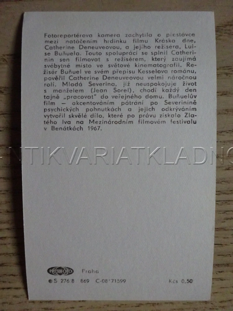 DENEUVE CATHERINE, FILMOVÁ KARTIČKA