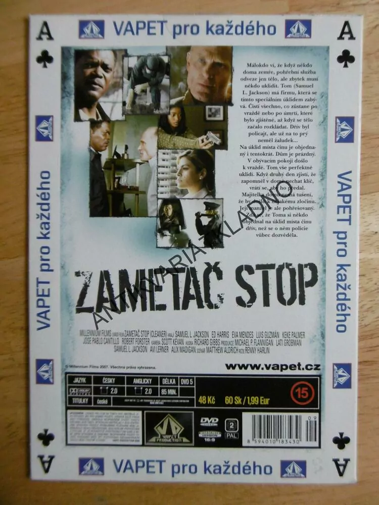 ZAMETAČ STOP, DVD FILM
