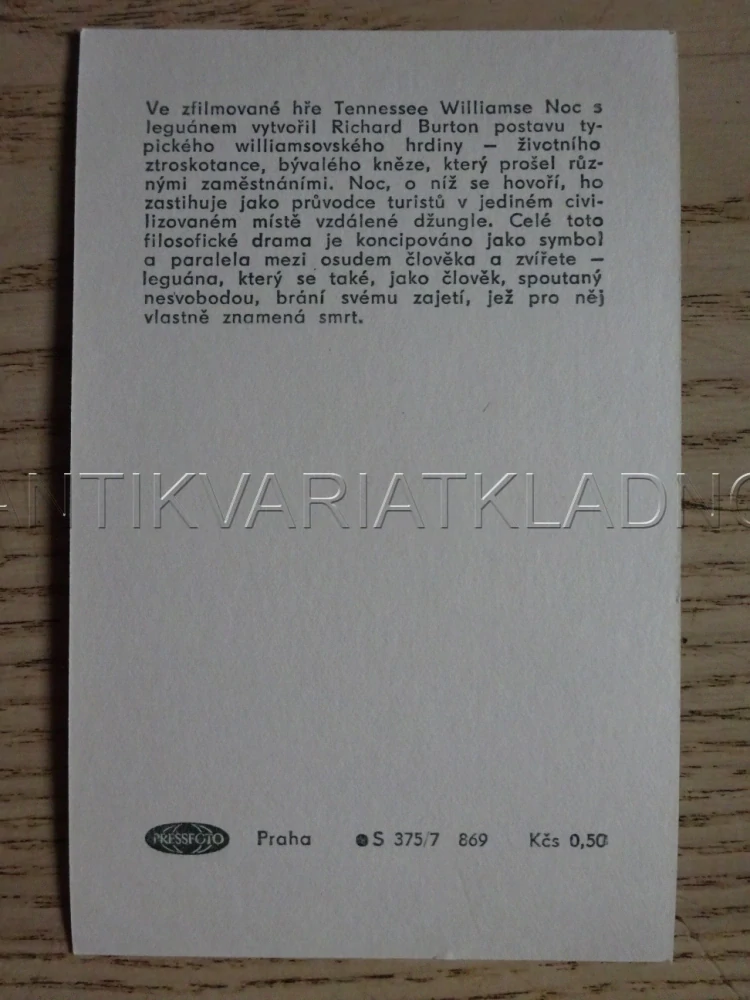 BURTON RICHARD, FILMOVÁ KARTIČKA