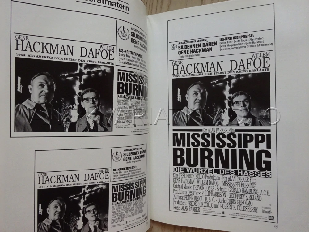 HOŘÍCÍ MISSISSIPPI, W. DAFOE, NĚMECKY, PROGRAM