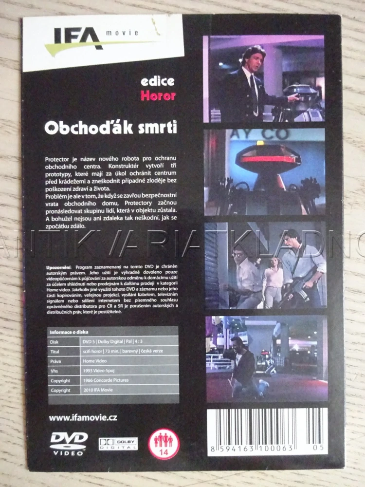OBCHOĎÁK SMRTI, HOROR, DVD FILM 