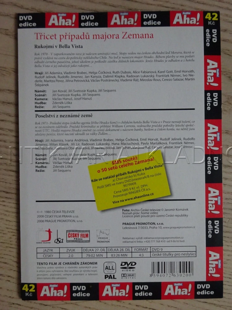 TŘICET PŘÍPADŮ MAJORA ZEMANA, DÍL Č. 27-28, DVD FILM