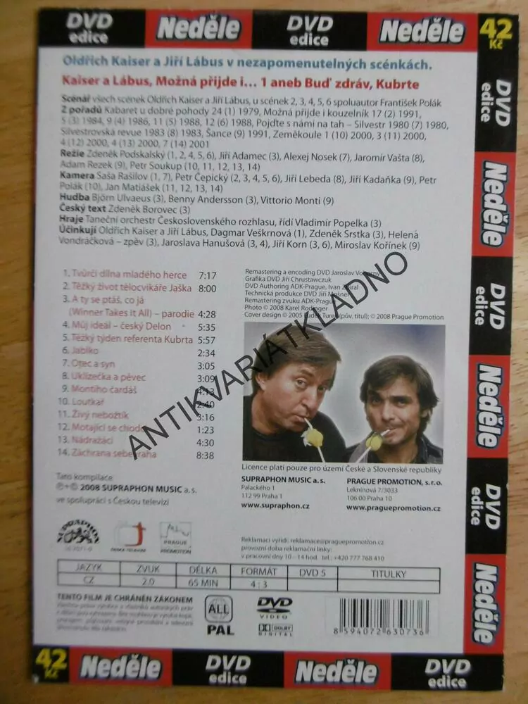 MOŽNÁ PŘIJDE I....KAISER A LÁBUS 1., DVD FILM