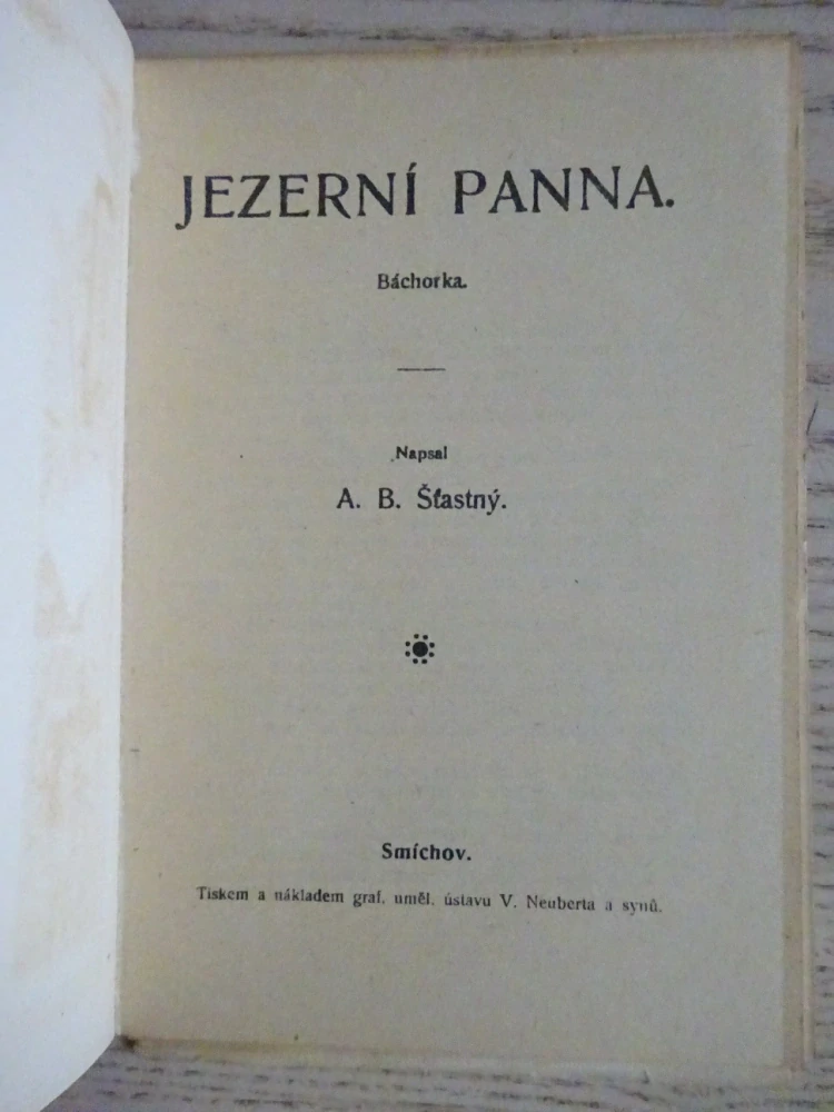 JEZERNÍ PANNA, POHÁDKA
