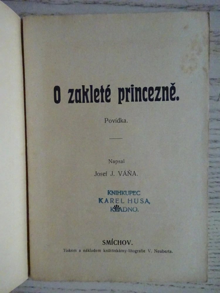 O ZAKLETÉ PRINCEZNĚ, POHÁDKA
