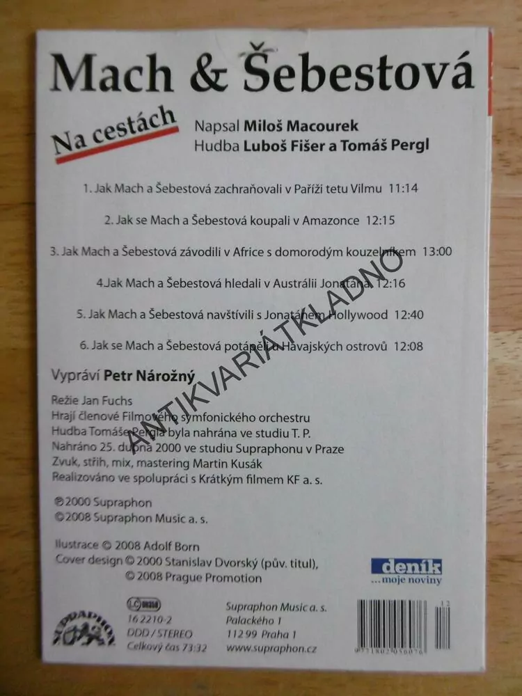 MACH A ŠEBESTOVÁ NA CESTÁCH, DVD FILM
