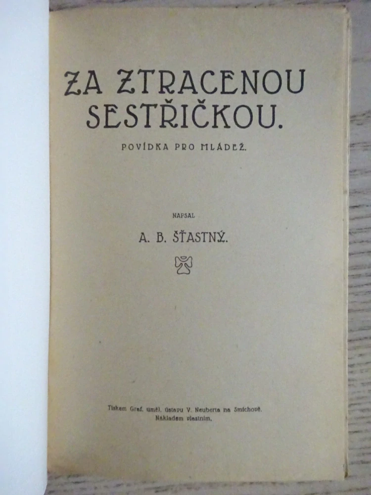 ZA ZTRACENOU SESTŘIČKOU