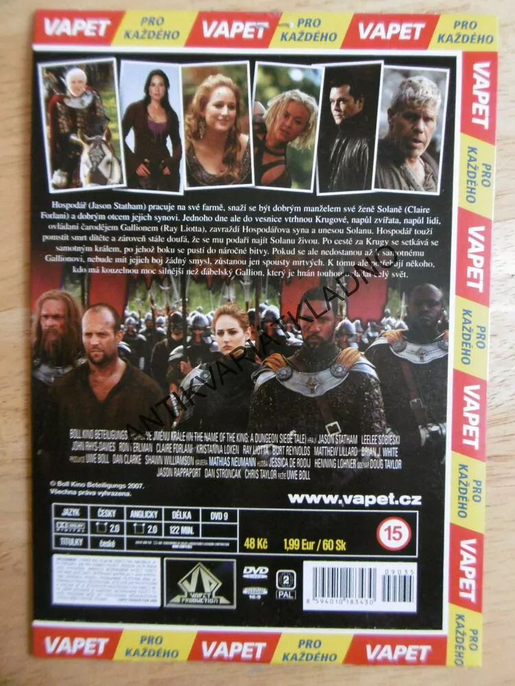 VE JMÉNU KRÁLE, DVD FILM