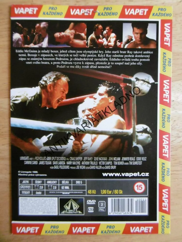 ROZHODUJÍCÍ ÚDER, DVD FILM