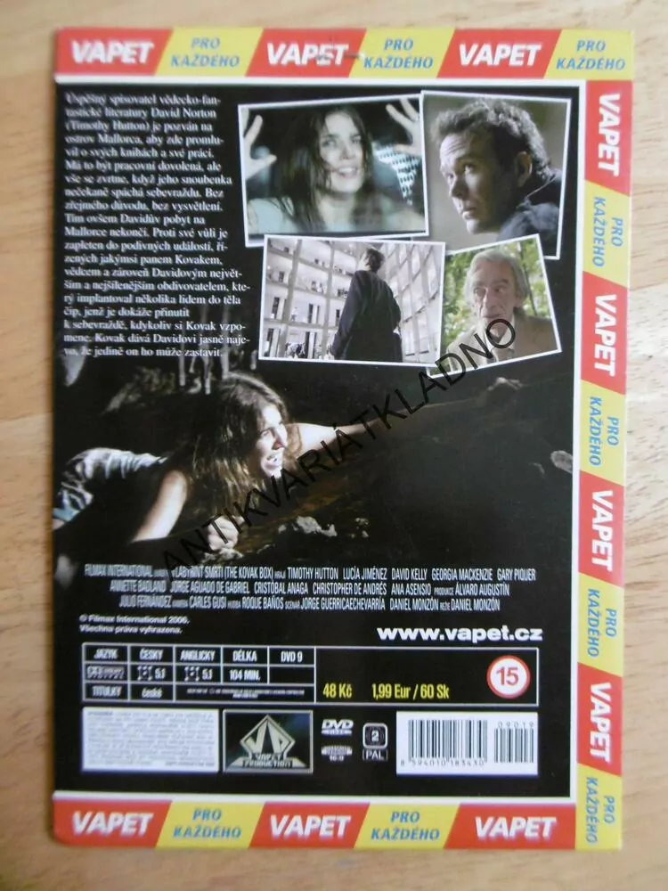 LABYRINT SMRTI, DVD FILM