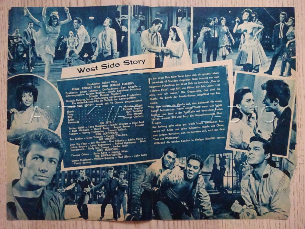 WEST SIDE STORY, N. WOOD, NĚMECKY, BIO PROGRAM