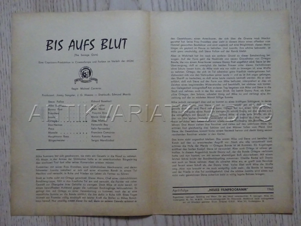 THE SAVAGE GUNS, R. BASEHORT, NĚMECKY, BIO PROGRAM