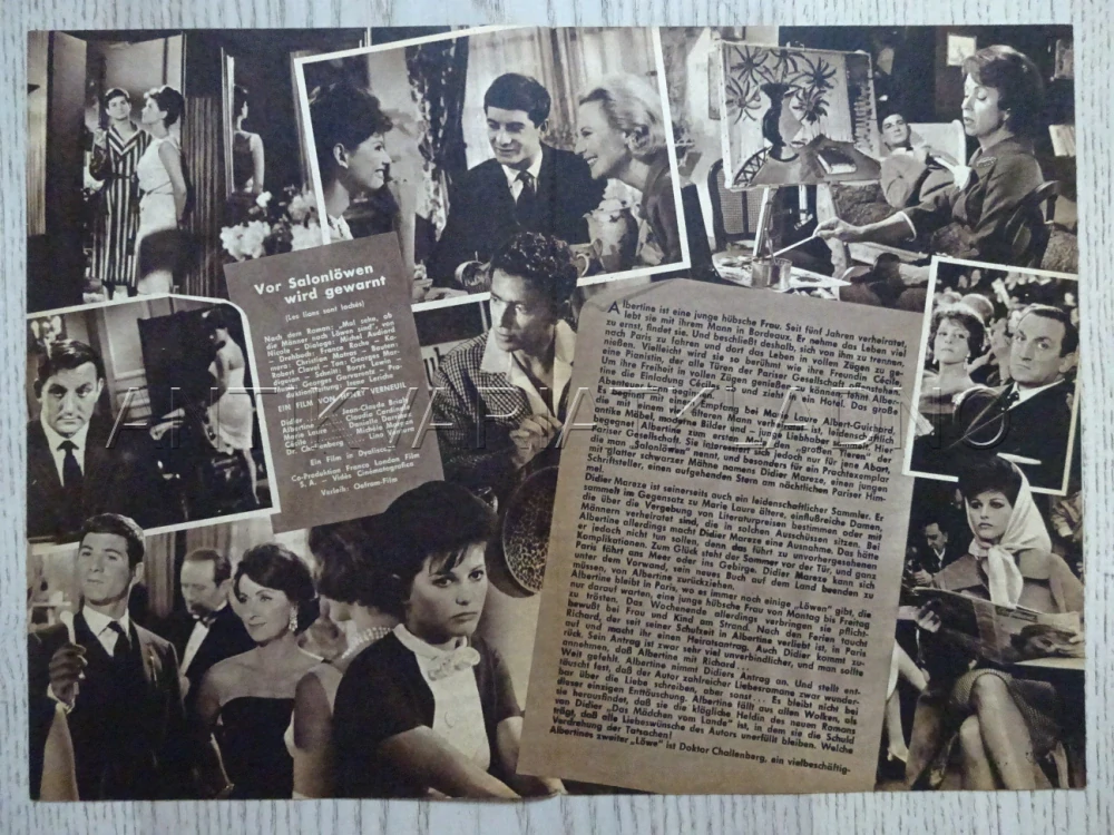 LVI JSOU VYPUŠTĚNI, L. VENTURA, C. CARDINALE, NĚMECKY, BIO PROGRAM