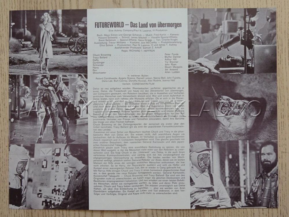 SVĚT BUDOUCNOSTI, P. FONDA, Y. BRYNNER, NĚMECKY, BIO PROGRAM