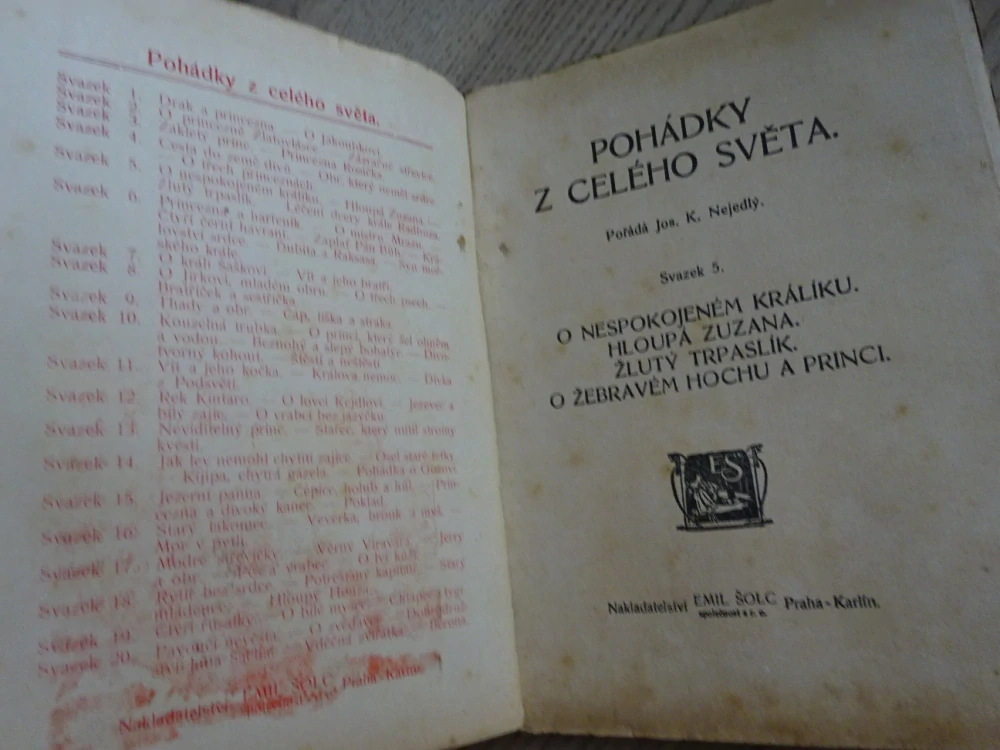 O NESPOKOJENÉM KRÁLÍKU A JINÉ, POHÁDKY Z CELÉHO SVĚTA SV. 5 (MNOHÉ FANTASY)