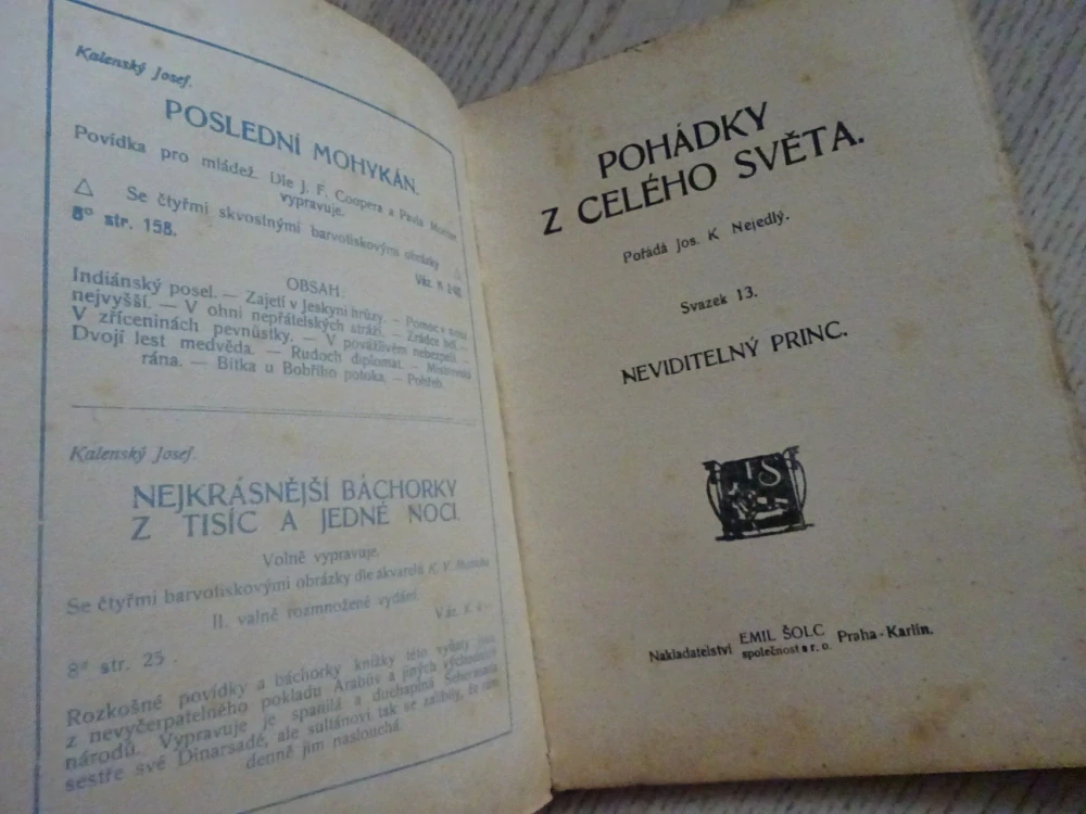 NEVIDITELNÝ PRINC A JINÉ, POHÁDKY Z CELÉHO SVĚTA SV. 13 (MNOHÉ FANTASY)