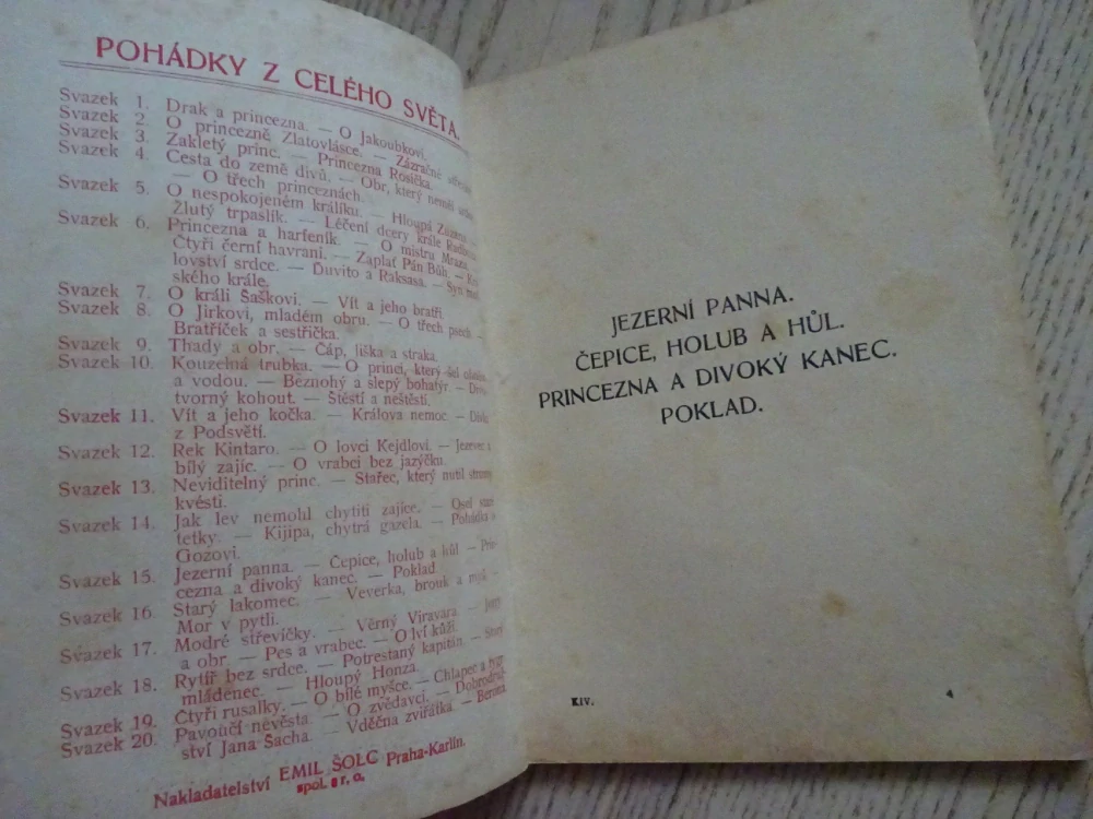 JEZERNÍ PANNA A JINÉ, POHÁDKY Z CELÉHO SVĚTA SV. 15 (MNOHÉ FANTASY)