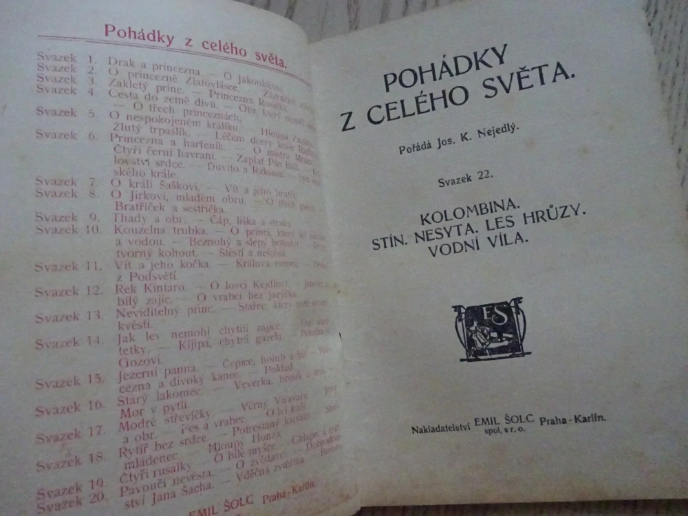 KOLOMBINA A JINÉ, POHÁDKY Z CELÉHO SVĚTA SV. 22 (MNOHÉ FANTASY)