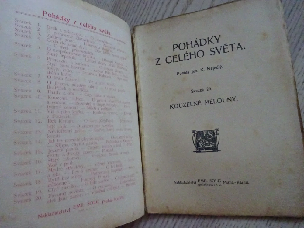 KOUZELNÉ MELOUNY A JINÉ, POHÁDKY Z CELÉHO SVĚTA SV. 26 (MNOHÉ FANTASY)