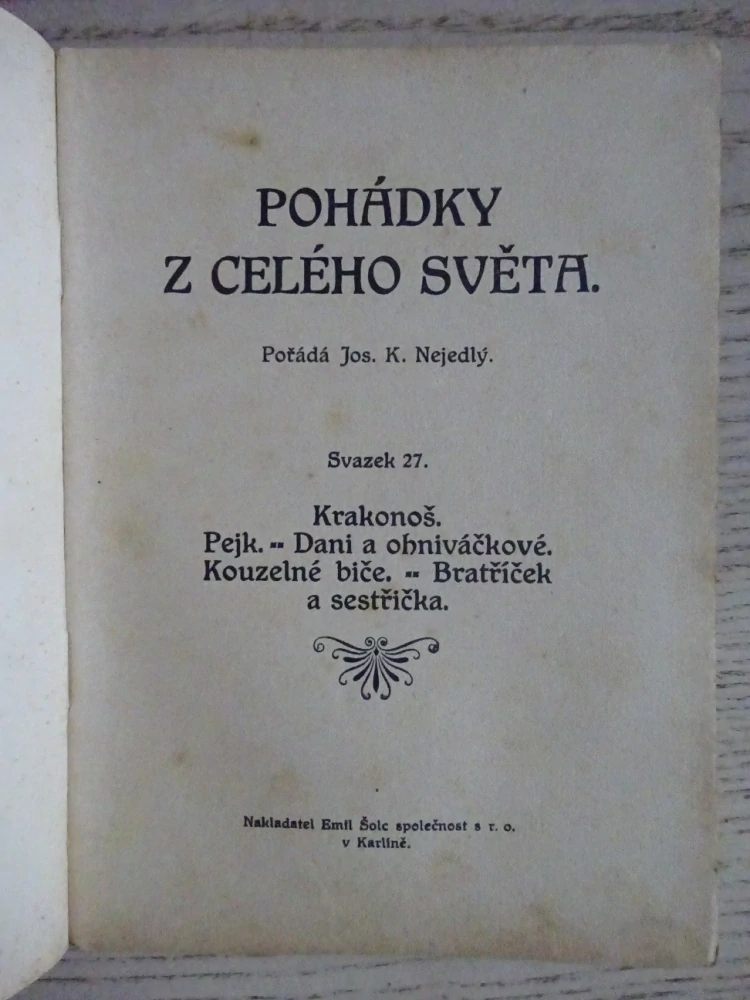 KRAKONOŠ A JINÉ, POHÁDKY Z CELÉHO SVĚTA SV. 27 (MNOHÉ FANTASY)