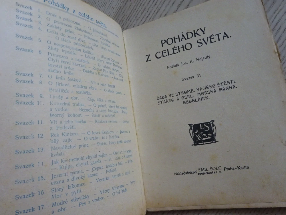 ŽÁBA VE STROMĚ A JINÉ, POHÁDKY Z CELÉHO SVĚTA SV. 31 (MNOHÉ FANTASY)