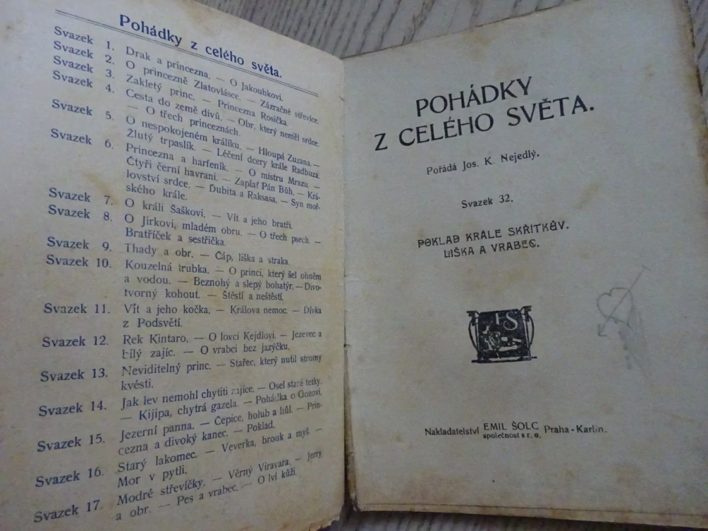 POKLAD KRÁLE SKŘÍTKŮ A JINÉ, POHÁDKY Z CELÉHO SVĚTA SV. 32 (MNOHÉ FANTASY)