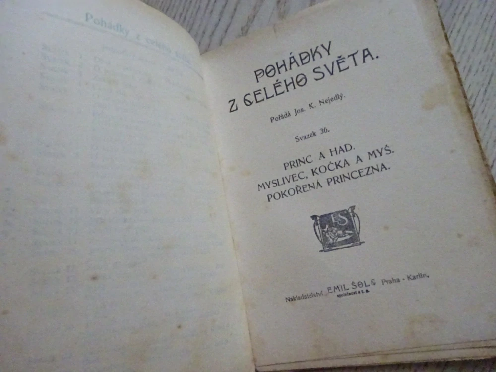 PRINC A HAD A JINÉ, POHÁDKY Z CELÉHO SVĚTA SV. 36 (MNOHÉ FANTASY)