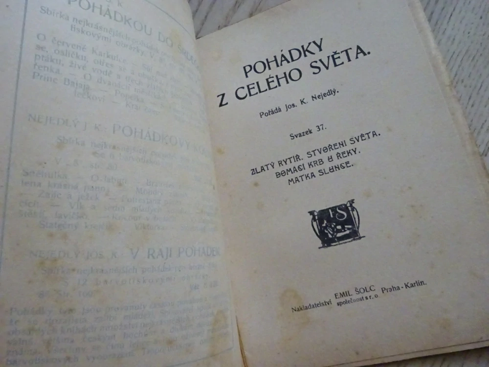 ZLATÝ RYTÍŘ A JINÉ, POHÁDKY Z CELÉHO SVĚTA SV. 37 (MNOHÉ FANTASY)
