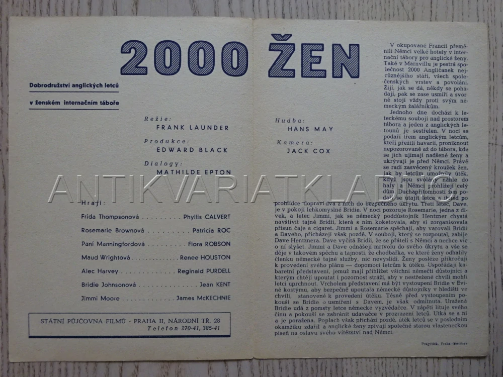 2000 ŽEN, P. CALVERT, BIO PROGRAM Č. 842