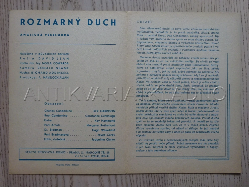 ROZMARNÝ DUCH, R. HARRISON, BIO PROGRAM Č. 853