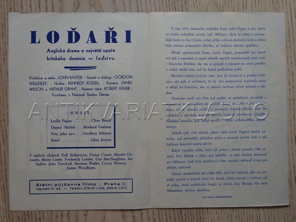 LOĎAŘI, C. BOOK, BIO PROGRAM Č. 869
