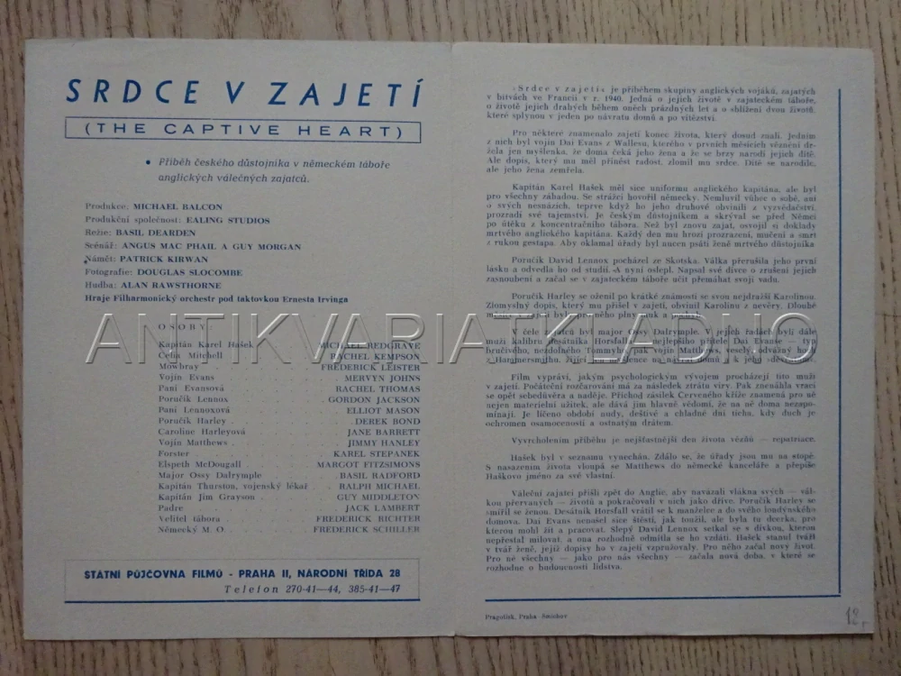 SRDCE V ZAJETÍ, M. REDGRAVE, BIO PROGRAM Č. 873