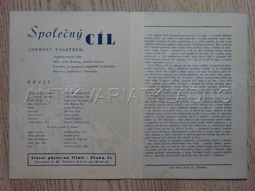 SPOLEČNÝ CÍL, P. WADDINGTON, BIO PROGRAM Č. 875