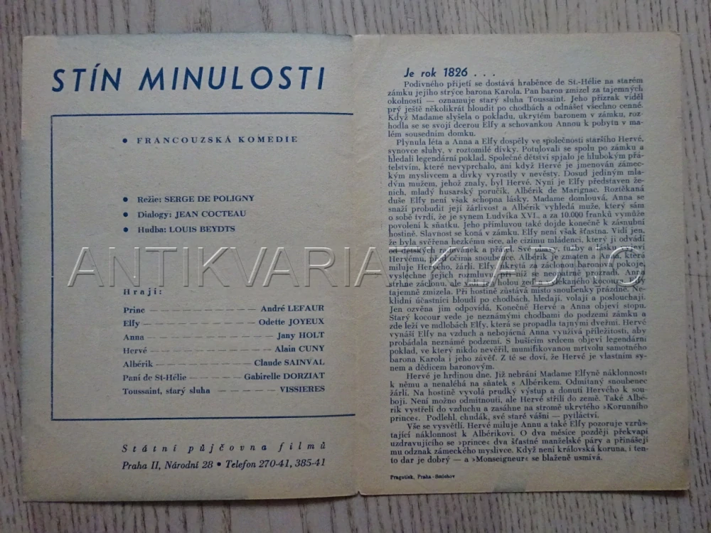 STÍN MINULOSTI, O. JOYEUX, BIO PROGRAM Č. 933